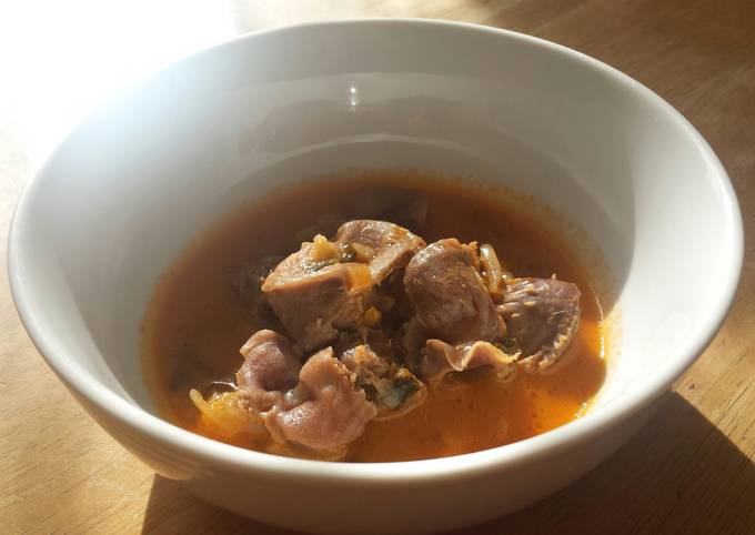 Chicken Gizzard Stew Recipe by Andrea - Cookpad