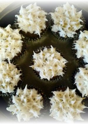 A picture of Momma's mocha cupcakes.