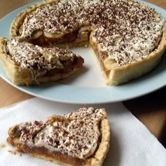 A picture of Vickys Quick Banoffee Pie, GF DF EF SF NF.