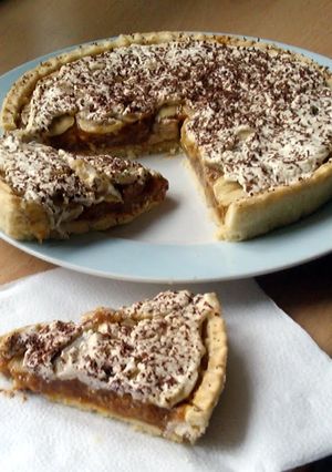 A picture of Vickys Quick Banoffee Pie, GF DF EF SF NF.