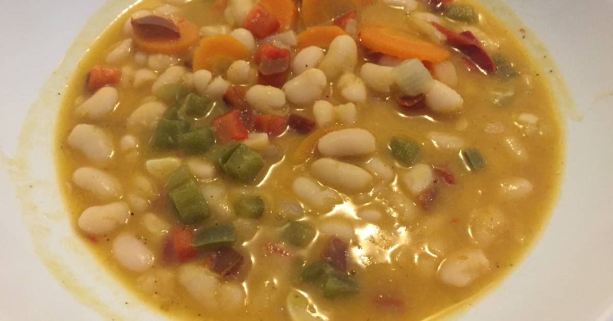 Judías blancas con verduras Receta de Andreacg Cookpad