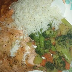 A picture of Simple baked salmon.