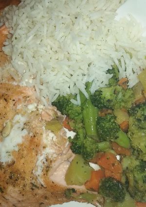 A picture of Simple baked salmon.