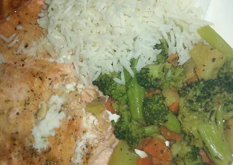 Recipe of Super Quick Homemade Simple baked salmon