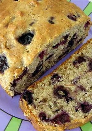 A picture of Stacy's Blueberry Banana Bread.