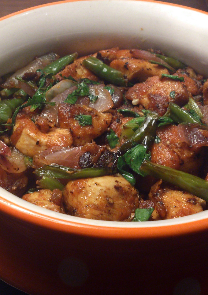 A picture of Celery chicken.