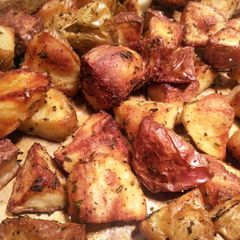 A picture of Rosemary-Garlic Roasted Potatoes.