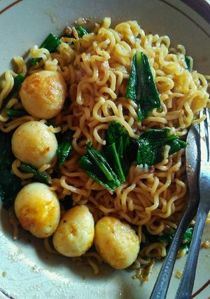 Foto resep Mie goreng telur puyuh