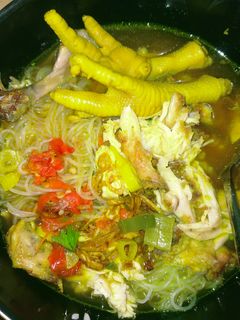 Foto resep Soto ayam ceker kuah kuning
