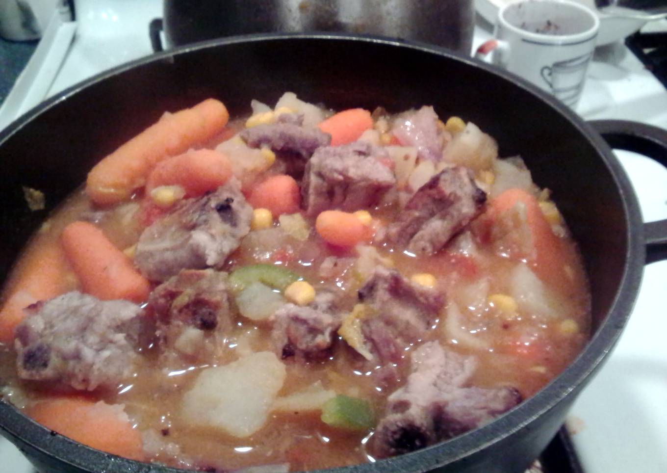 pork rib button stew