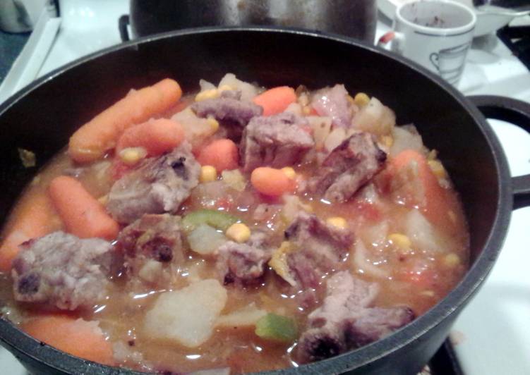 Simple Way to Make Any-night-of-the-week pork rib button stew