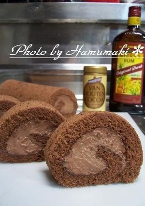 A picture of Simply Made with Cocoa: Chocolate Roll Cake.