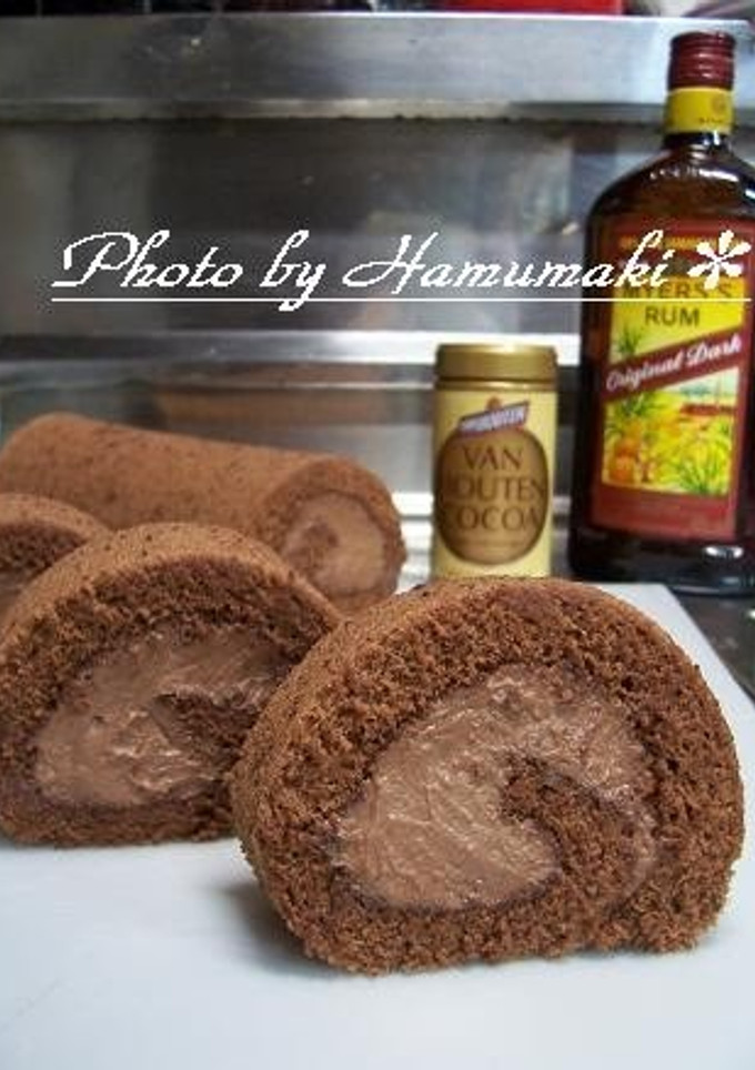 A picture of Simply Made with Cocoa: Chocolate Roll Cake.
