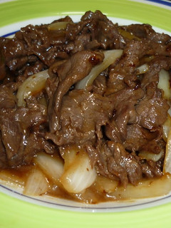 A picture of Sweet and Salty Beef and Onion Stir Fry.