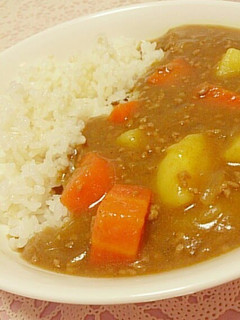 A picture of Simple Taste- Curry Made from Homemade Roux: Simple with Flour.