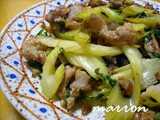 celery pork stir fry