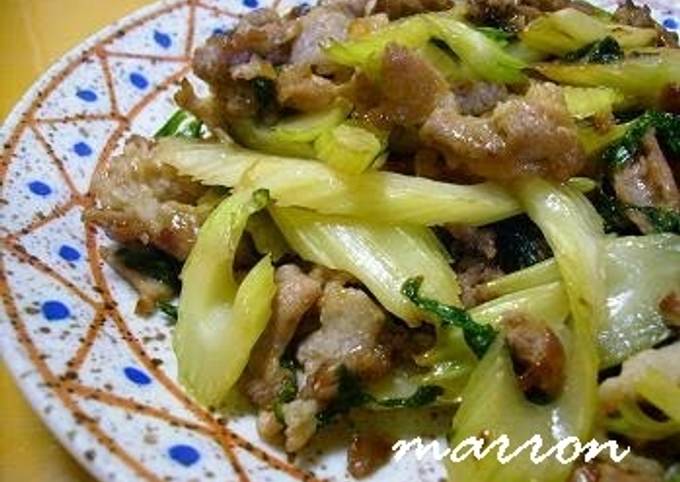 Step-by-Step Guide to Prepare Perfect Stir Fried Celery and Pork with Oyster Sauce