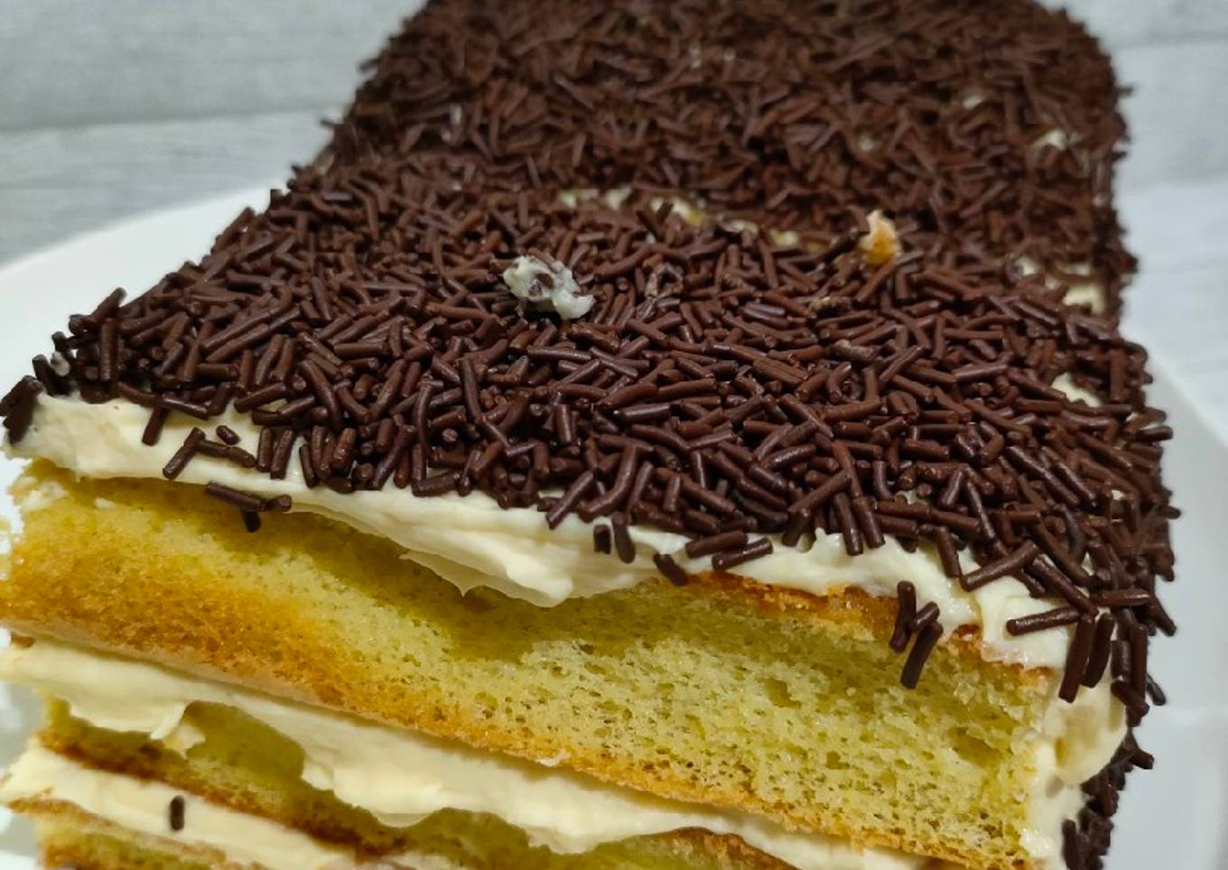 Resep Layer Cake with Cream cheese #Keto yang Lezat