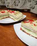 Torta salada de panqueques