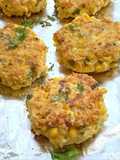 Shrimp and Corn Fritters with Mango Salsa