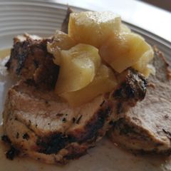 A picture of Pork Tenderloin with Seasoned Rub & Spiced Apples.