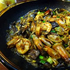 A picture of Shrimp Fried Mushroom with Butter.