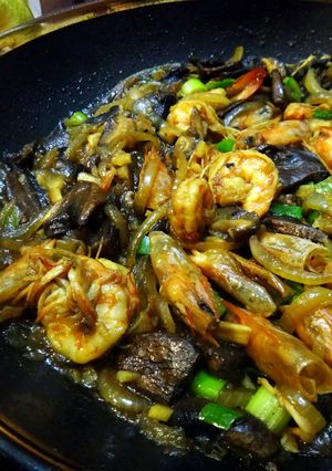 A picture of Shrimp Fried Mushroom with Butter.