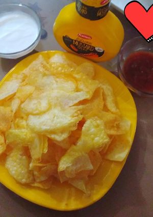 عکسی از دستور چیپس خانگی