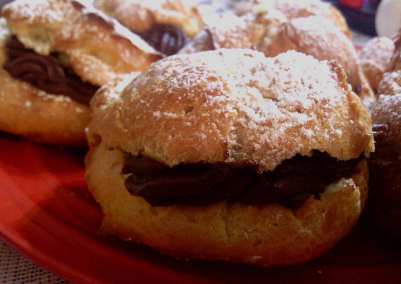 Sunshines chocolate cream puffs