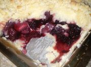 A picture of blackberry crisp