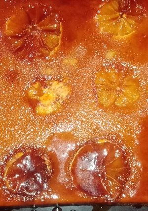 Una foto de Torta invertida de naranja 🍊🍊