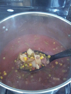 A picture of Delicious Beef Vegetable Soup..