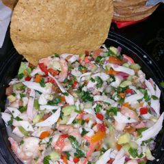 A picture of RAYnbow Ceviche.
