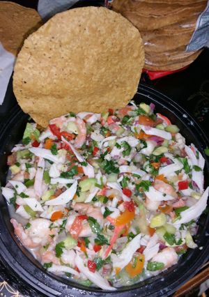 A picture of RAYnbow Ceviche.