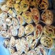 Chicken Enchilada Dip Roll-ups