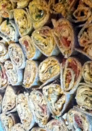 A picture of Chicken Enchilada Dip Roll-ups.