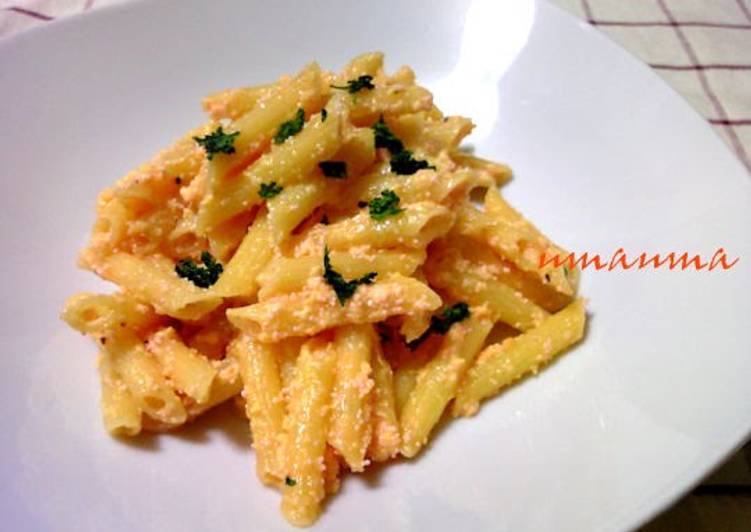 Recipe of Super Quick Mentaiko Cream Pasta