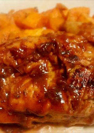 A picture of Apple Cider Chicken.