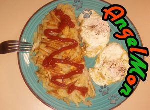 Una foto de Omelette de Papas Hashbrowns😋