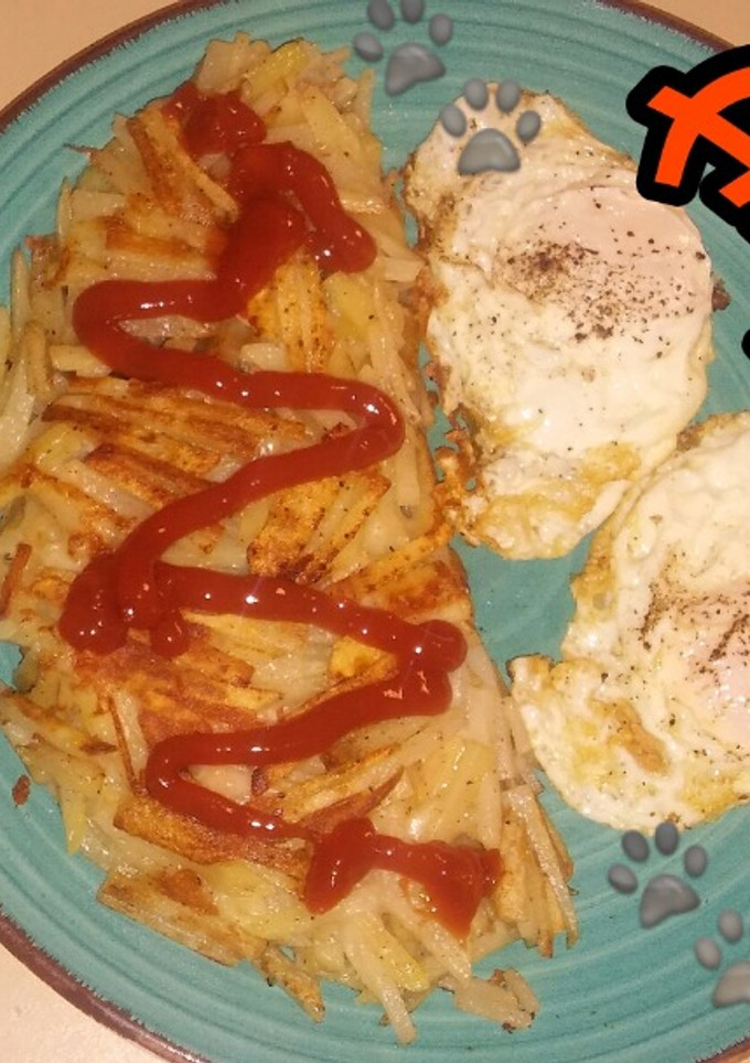 Una foto de Omelette de Papas Hashbrowns😋