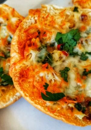 A picture of Crispy Cheesy Garlic Bun.