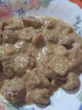 Carne en salsa con Portobellos