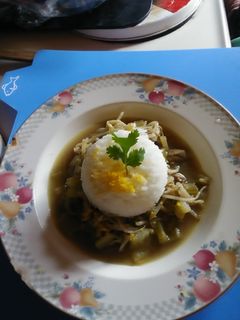 A picture of American Chop Suey with White Rice #america.