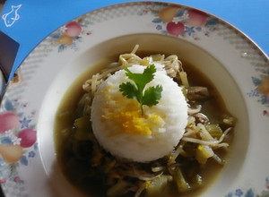 A picture of American Chop Suey with White Rice #america.
