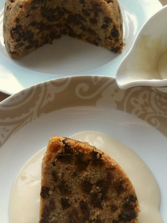 A picture of Vickys Lighter Christmas Pudding, GF DF EF SF NF.