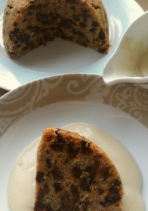 A picture of Vickys Lighter Christmas Pudding, GF DF EF SF NF.
