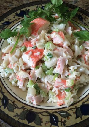 A picture of Mary's Crab Salad.