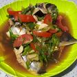 Ikan patin rebus segar
