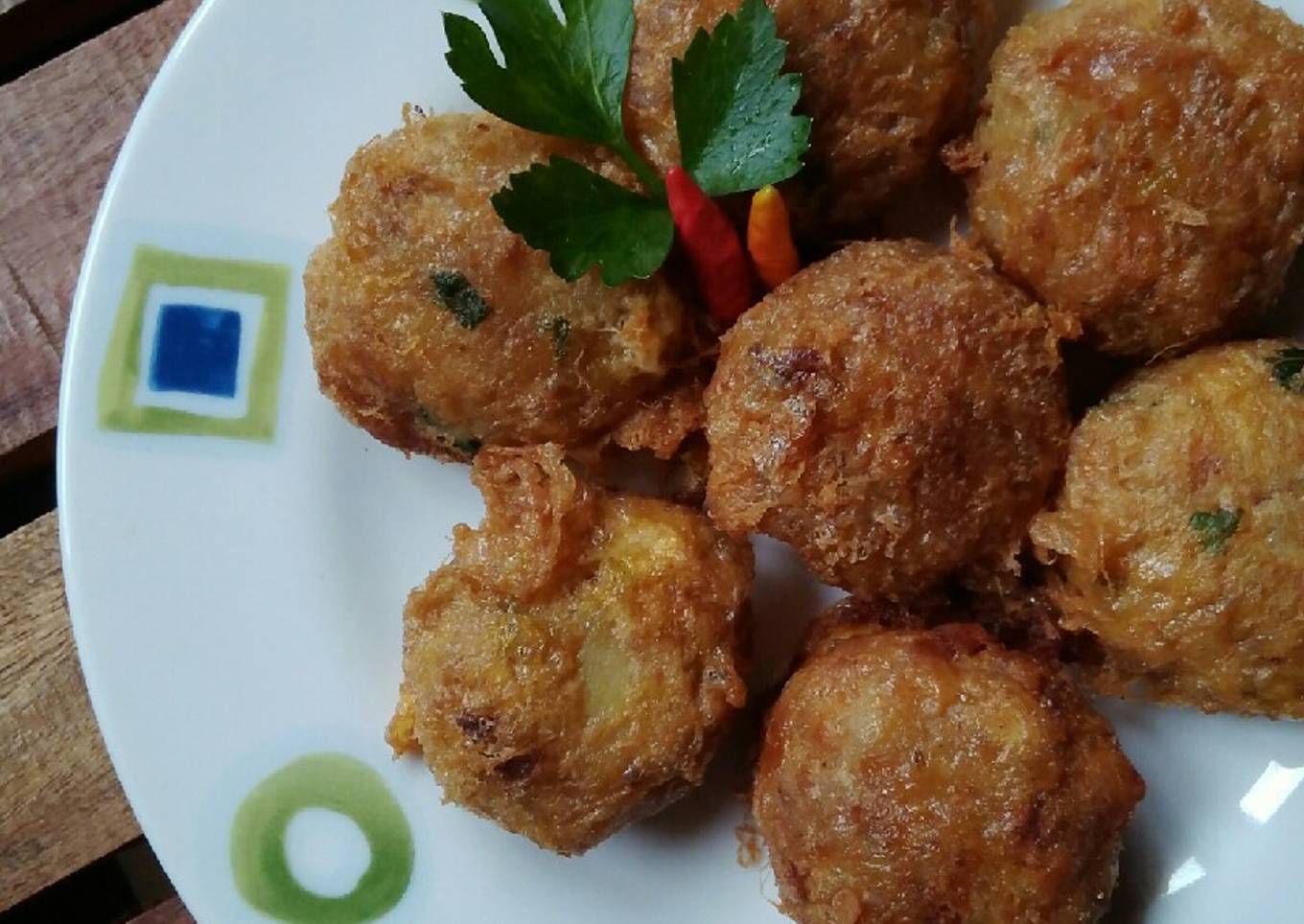 Perkedel Kentang Balur Telur