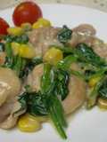 Sautéed Chicken Thighs With Spinach and Cheese